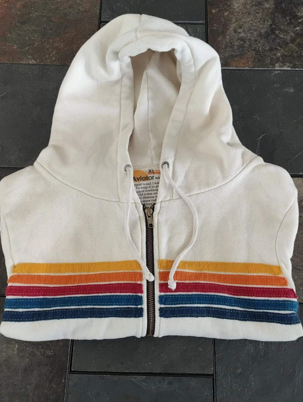 Aviator Nation 5 stripe hoodie size XL - Picture 10 of 10